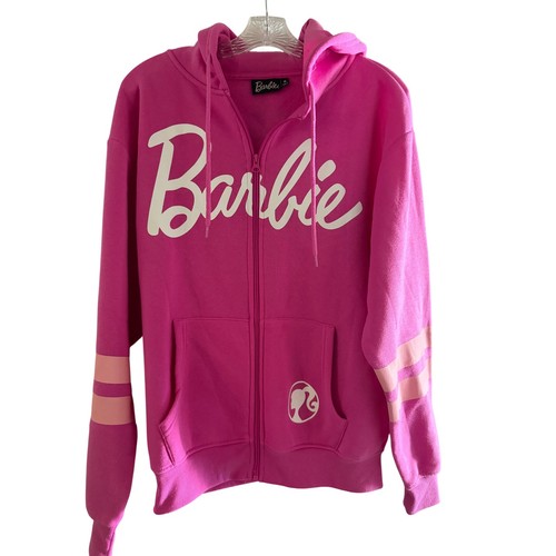 Barbie pink zip hoodie - pink, up